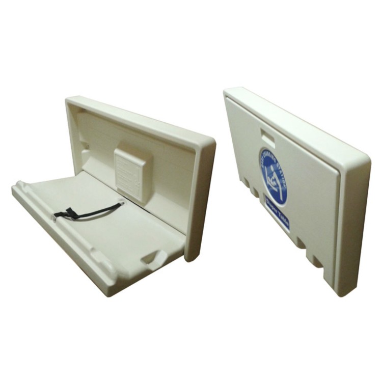 Polyethylene Horizontal Wall Mounted Baby Change Unit